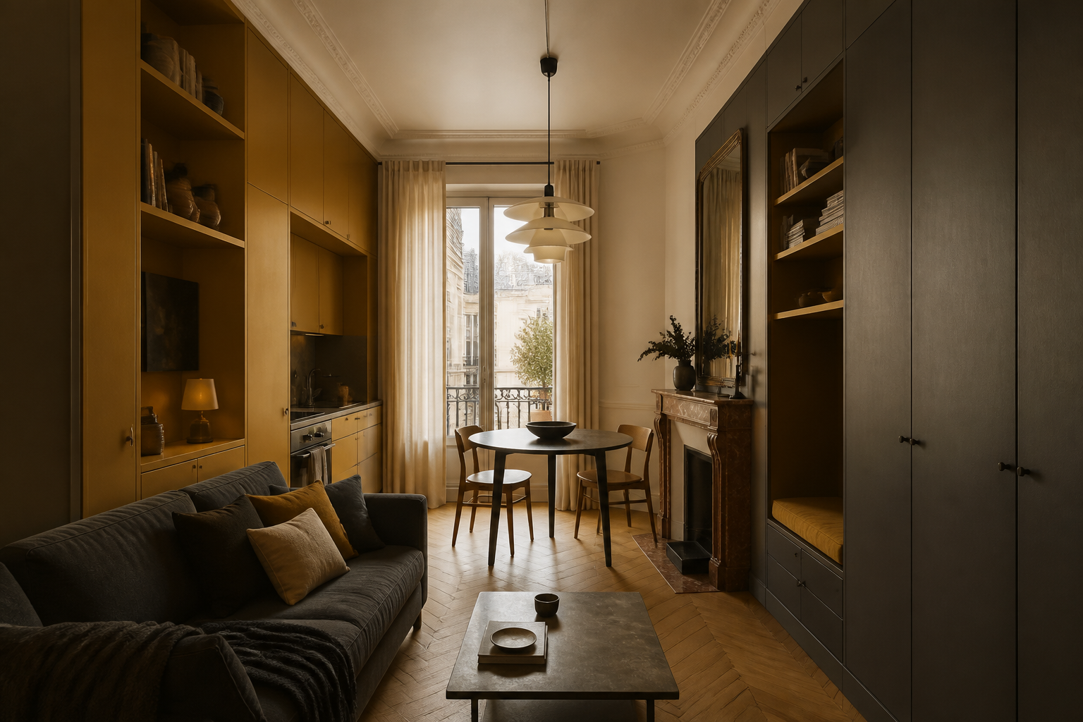 Petit appartement parisien